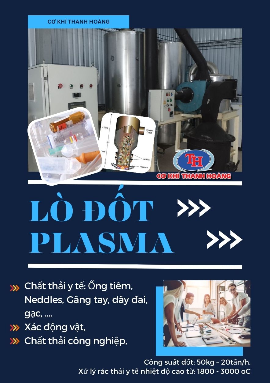 Lò Đốt Máy Đốt Chất Thải Không Khói Plasma Thanh Hoàng